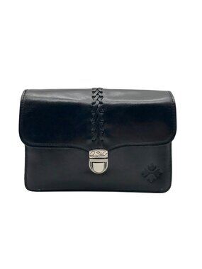 Patricia Nash Black Leather Crossbody Bag
